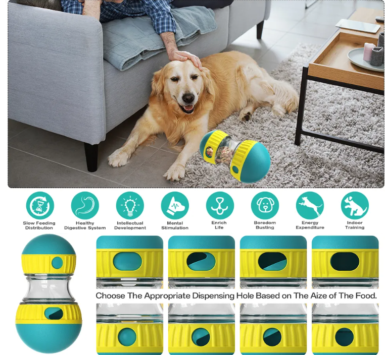 Slow Feeder Puzzle Ball – Smarter Play, Healthier Eating 🐾